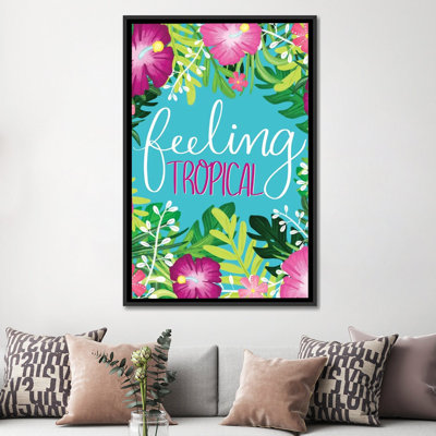 «Tropical Paradise II» par Emily Cromwell - reproduction d'art textuel
