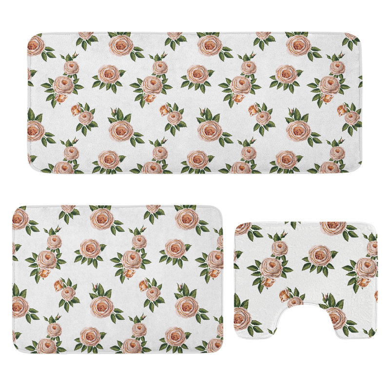 Multicolore ensemble de tapis en forme de U et rectangulaires Ambesonne