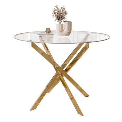 Chatalina Glass Top Dining Table