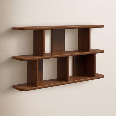 30" Tiered Wood Floating Shelf