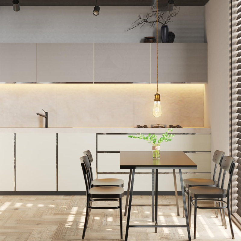 1 - Light Yellow Brass Bulb Pendant