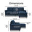 Canapé modulaire réversible avec méridienne Serta Harmon-1259464630-1282876228