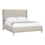 Michael Weiss Solid Wood Wingback Bed