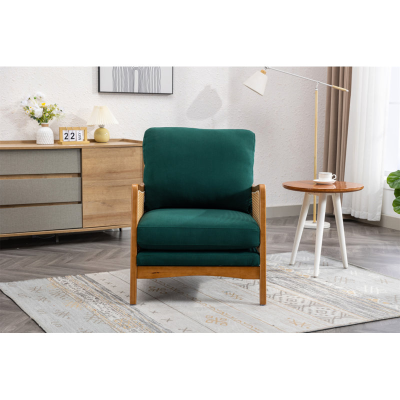 Fauteuil Averyanna, Tissu vert