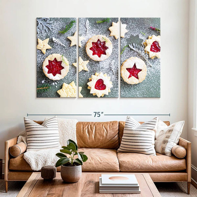 Biscuits Senne Festive Linzer, H 42 po x l 65 po