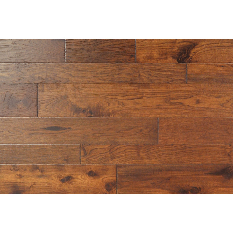 Revêtement de sol en bois franc hickory 5/9 po x l 4-random width x varying, Sheyenne