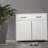 Two Door Side Table-White