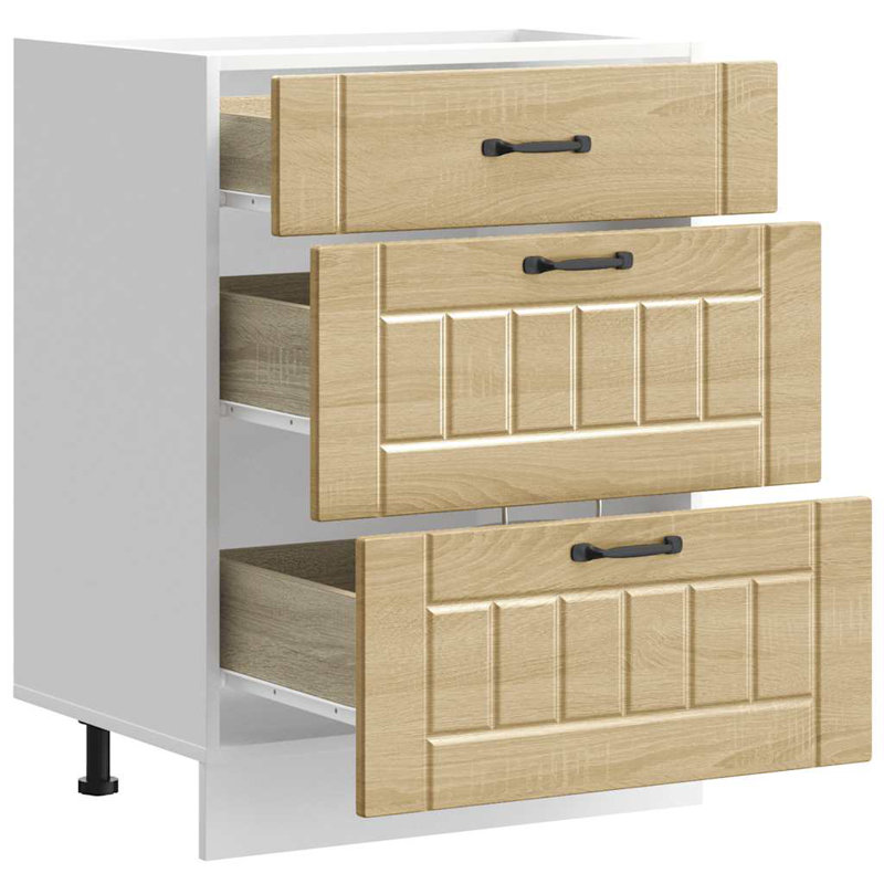 Atsabe Standard Base Cabinet, Sonoma Oak, 81.5cm H x 60cm W x 46cm D