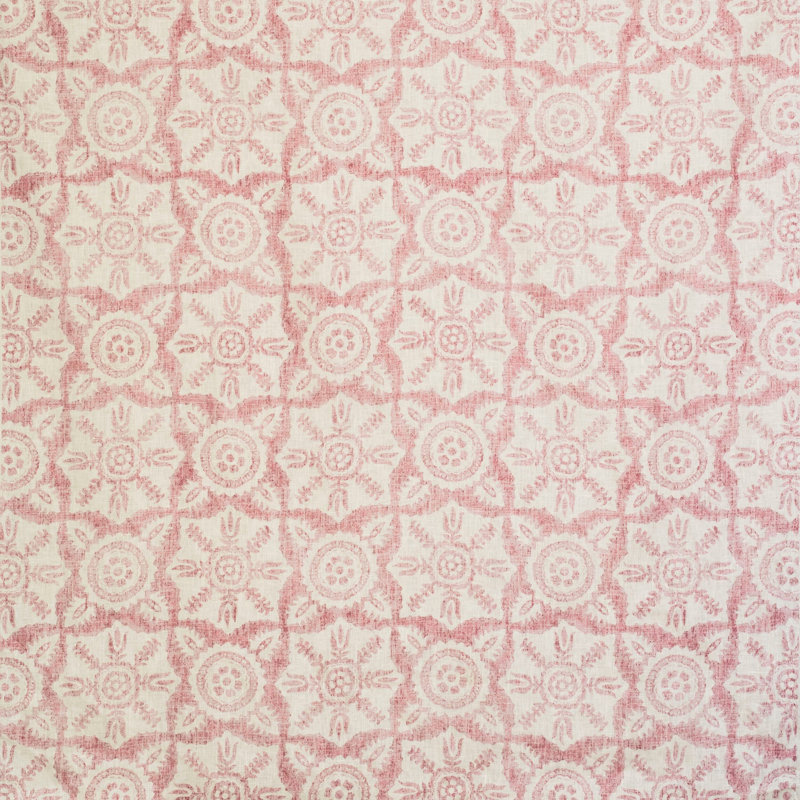Rossmore II 100% Linen Fabric, Pink