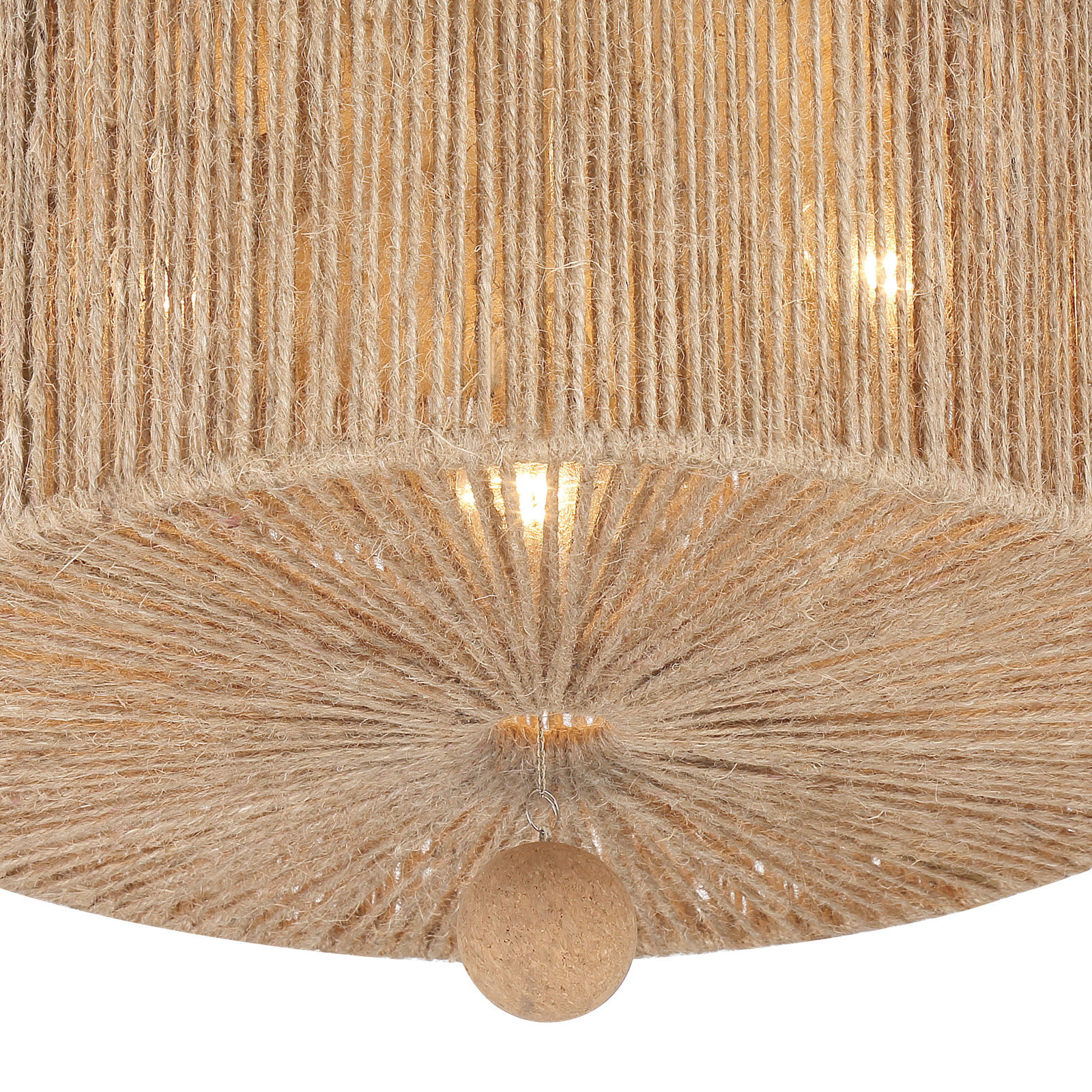 Kason 3-Light Wrought Iron Flush Mount