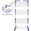 Stainless Steel Foldable Rolling Drying Rack-792705822