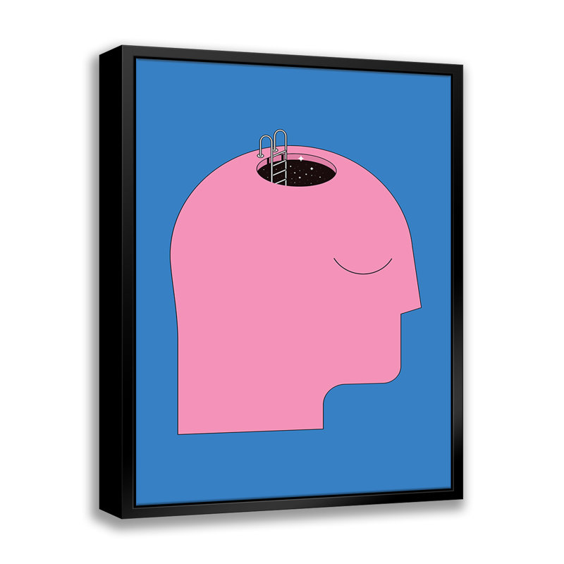 Keep an Open Mind - cadre flottant, impression sur toile, H 28 po x l 22 po x P 2 po