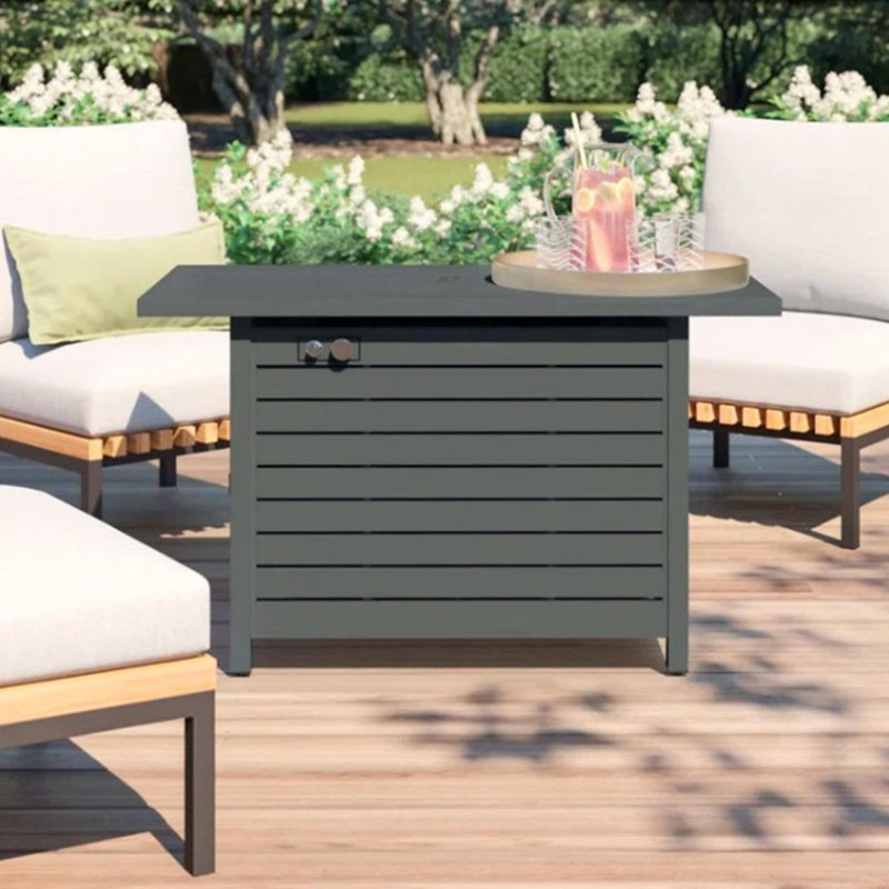 Outdoor Fire Pit Table with Lid