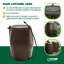 FCMP Outdoor 45 Gallons Plastic Rain Barrel and Hose
