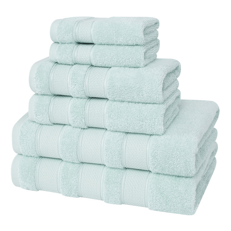 Ensemble 6 serviettes de bain Karani, Menthe