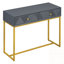 Console étroite avec deux tiroirs