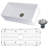 Kingston Brass Arcticstone 36-Inch Solid Surface White Stone Apron-Front Single Bowl Farmhouse Kitchen Sink