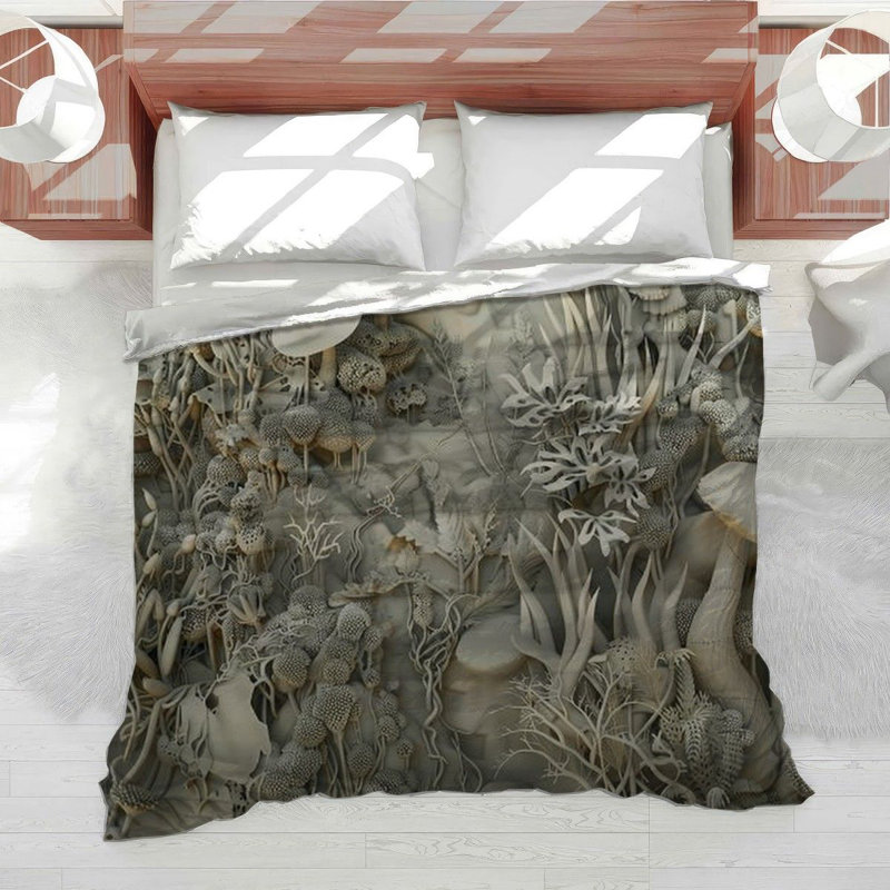 Trendy Floral Plush Bedding, Twin XL Comforter
