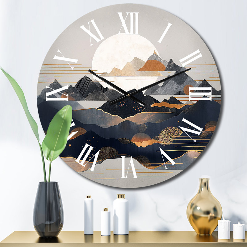 Horloge murale Daring Moutain Horizons III, Petit