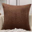 Luxury Chevron Embossed Quilted Pattern Velvet Cushion Cover Set (4-Pack) - Soft Throw Cushion Cover for Home Décor-2081109030