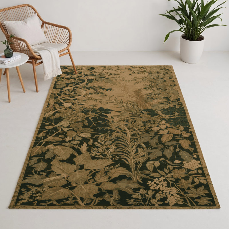 Tapis d'intérieur et d'extérieur brun Nature, Rectangle 9 pi x 12 pi