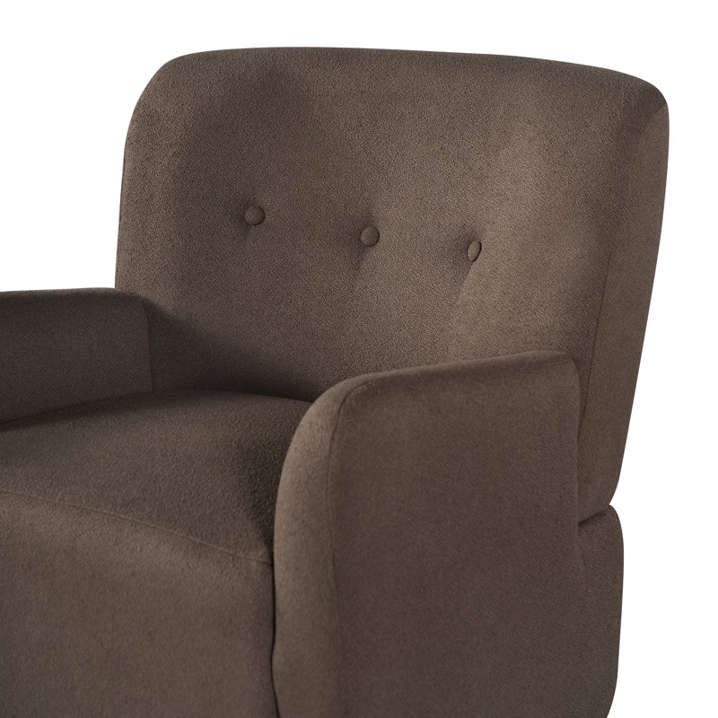 Ensemble de canapé et fauteuils capitonnés 3 pièces Hearthline pour petit espace, Brun