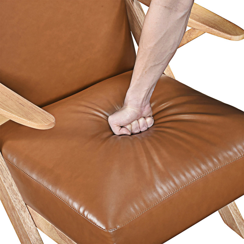 Chaise d'appoint, Brun, Naturel