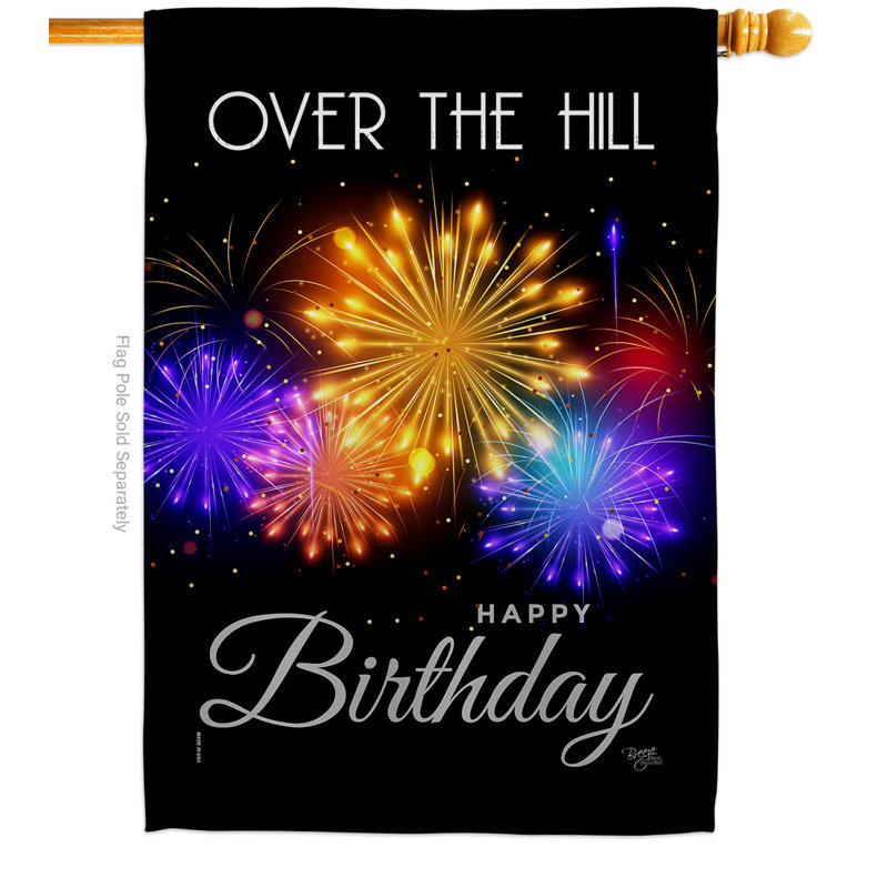Double Sided 40'' H x 28'' W Polyester House Flag