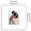  Cadre photo 18 x 18 - Utiliser comme cadre 8,5 x 11 avec passe-partout ou cadre 18 x 18 sans passe-partout - Cadre photo mince avec plexiglas poli - Blanc-1657676144-1657676155