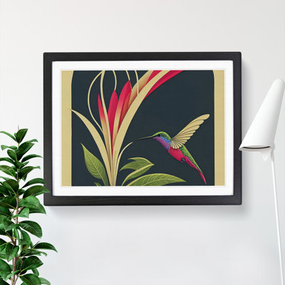 Hummingbird Style Abstract - Framed Print