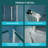 36"W X 72"H Fold Frameless Shower Door With Tempered Glass