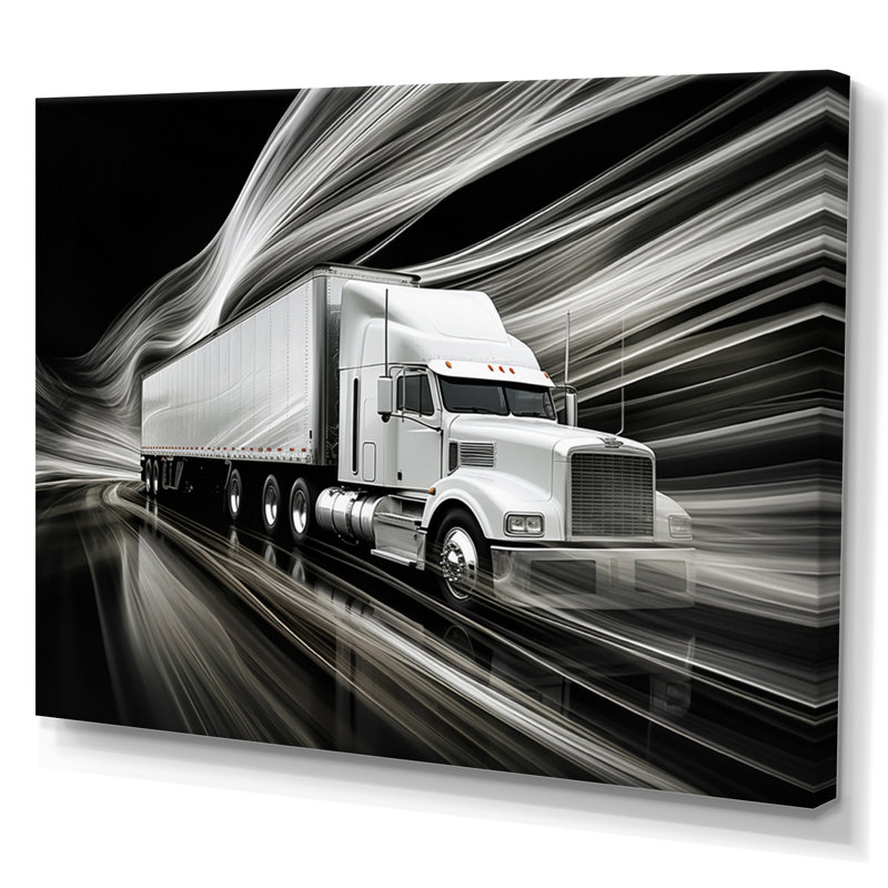Truck 53Ft Translucent Rhythms I - Transportation Wall Decor170, H 34 po x l 44 po x P 1,5 po