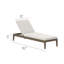 Chaise longue d'extérieur en teck Northlake