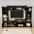 4-Piece Entertainment Wall Unit Set with 4 Drawers, 2 Cabinets and Adjustable Shelves-307692831