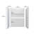 60 in. x 32 in. 4-Piece Direct-to-Stud Alcove Shower Wall Kit in White