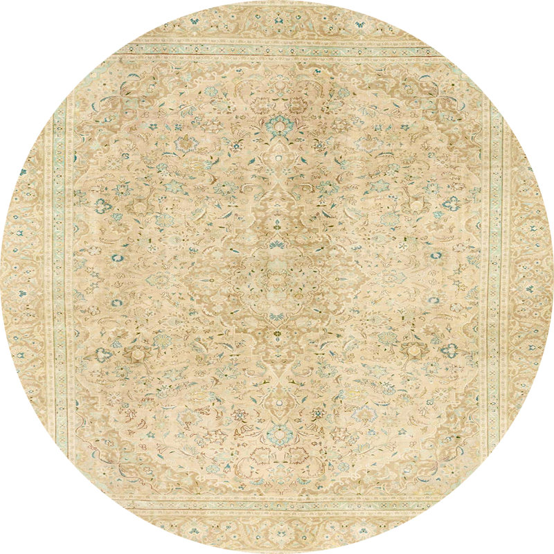 Abstract Indoor Rug, Round 3'