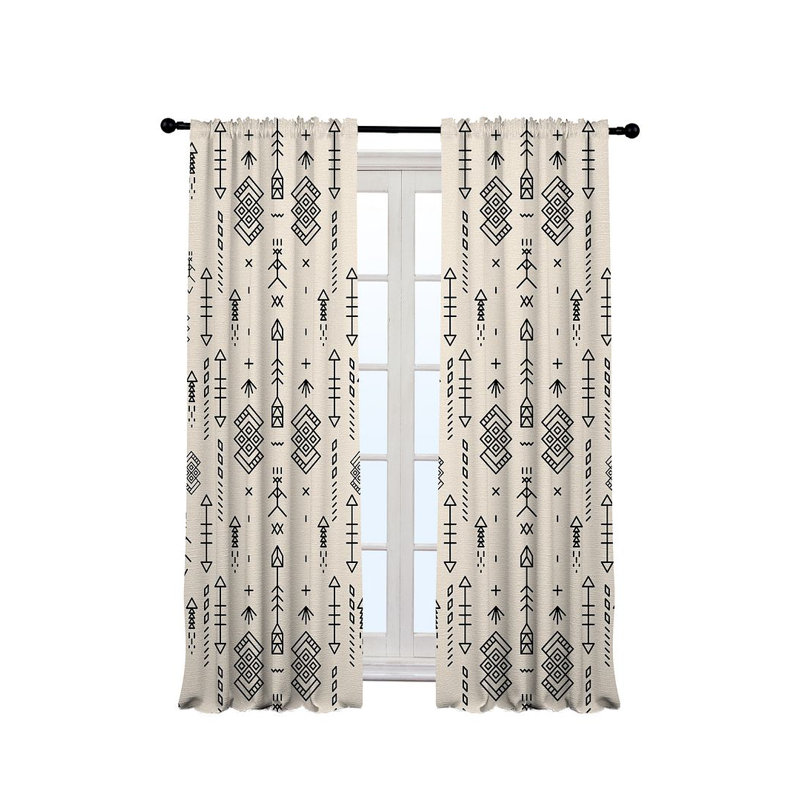 Anjelita Blackout Curtain Single Panel, Ecru, 140cm Width x 225cm Drop