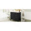 Meuble-lavabo moderne de 36 po avec cadre en pin massif, 1 porte à fermeture douce et 3 tiroirs, armoire de rangement moderne-648512564-648512566