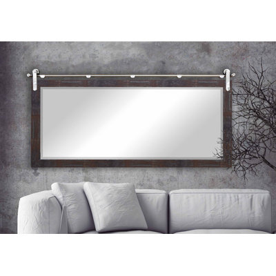 Kyntrell Solid Wood Flat Wall Mirror