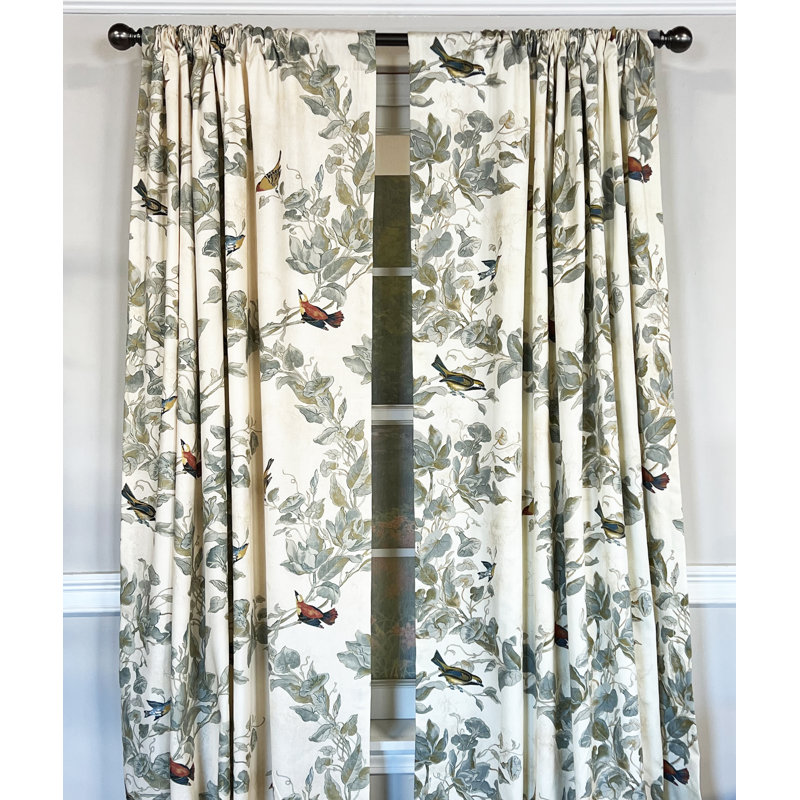 Winpaniv Cotton Blend Room Darkening Curtain Pair, 50" W x 96" L, White