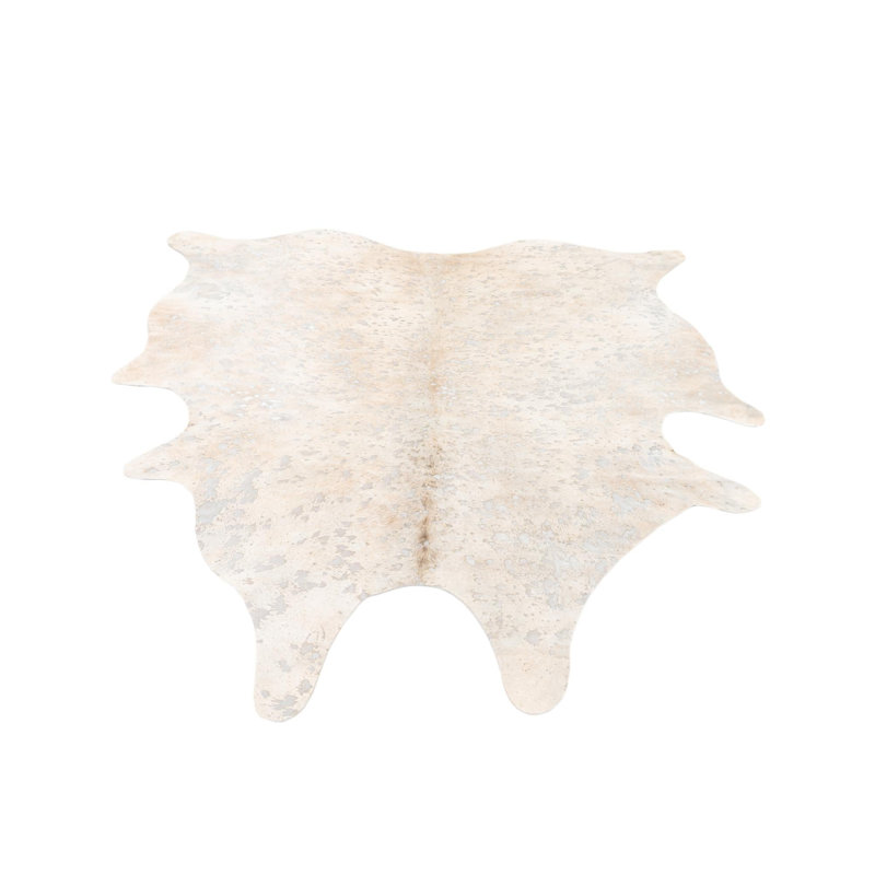 Square Jed Beige and Silver Rug