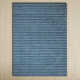 Campari Striped Hand Loomed Wool Azure/White Area Rug