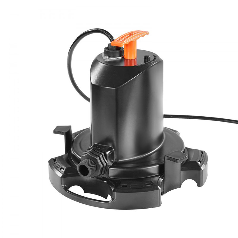 Pompe de couverture de piscine submersible 1/2 HP 1575 GPH avec cordon d'alimentation de 25 pieds