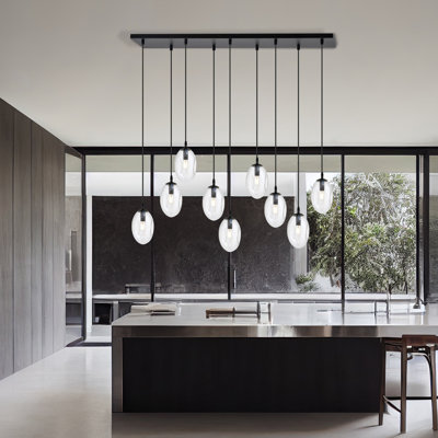 Englewood 9 - Light Black Pendant