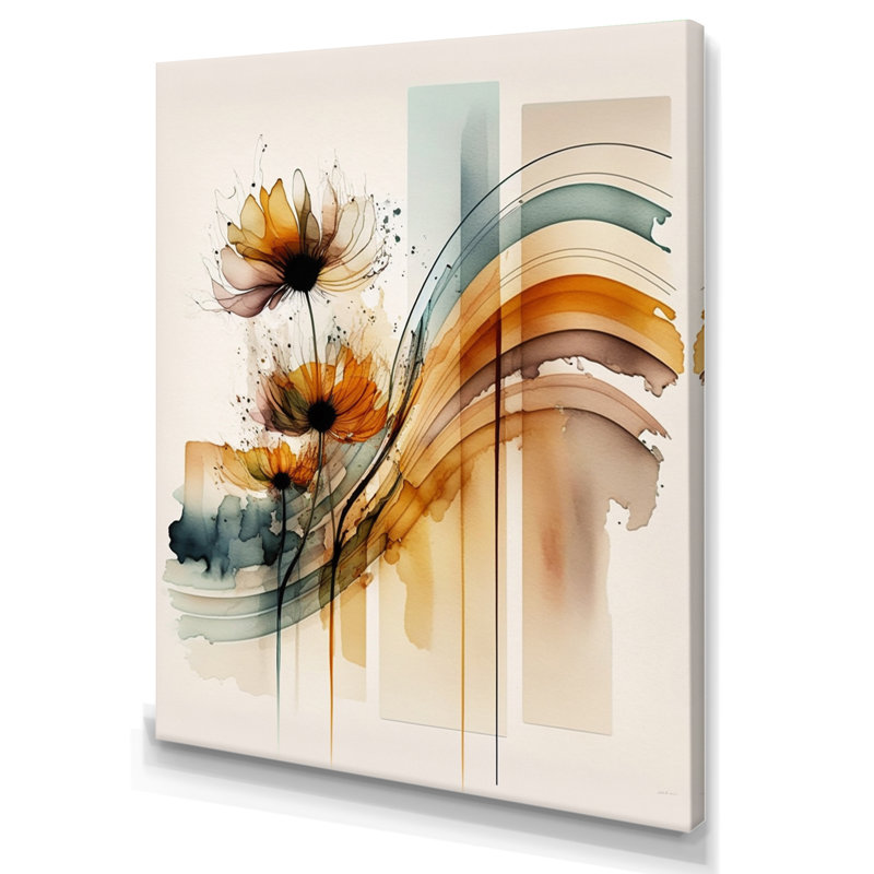 Orange Daisy Flowers Hyperrealistic II - Daisy Canvas Print, 40" H x 30" W, Wrapped Canvas