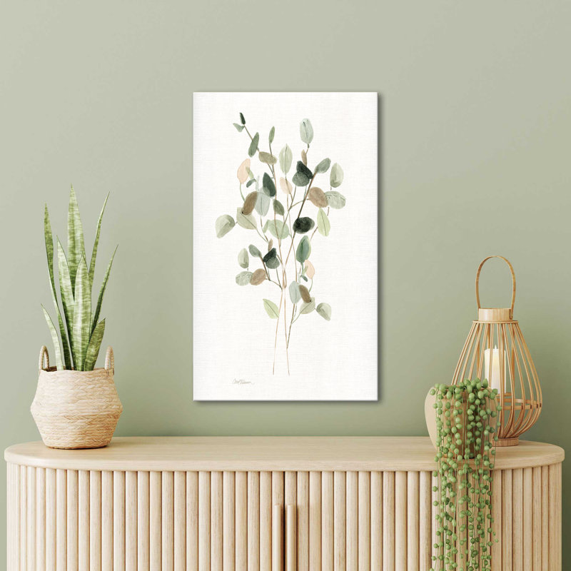 "Leafy Botanical I" par Carol Robinson, reproduction sur toile, H 18 po x l 30 po x P 1 po