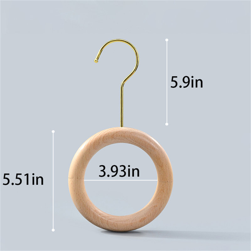 Silkcircle Solid Wood Scarf Hanger, 30