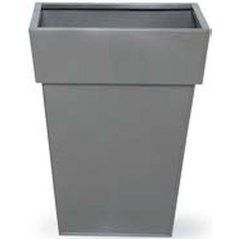 Kellison Metal Pot Planter, 16" H x 12.5" W x 12.5" D