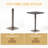 26" SQUARE BAR TABLE,MODERN STURDY STRUCTURE
