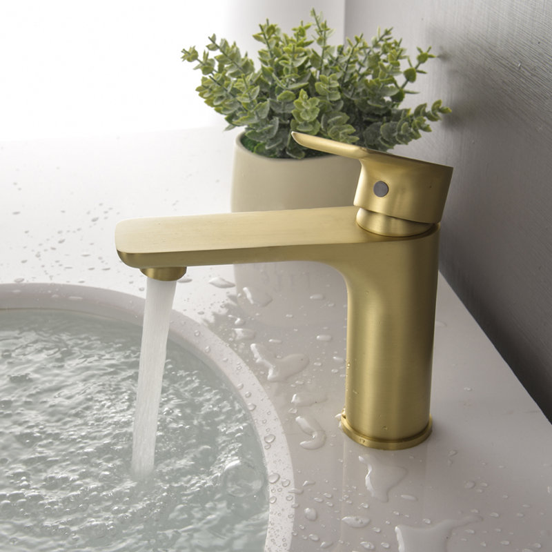 Robinet de salle de bain à un trou, Or